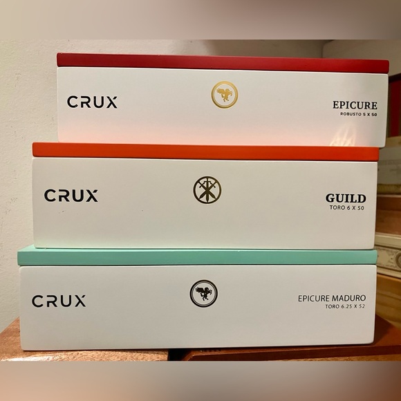 Lot of 3 Crux Empty Cigar Boxes, Superior Wood And Design, Trending Now, DIY - Picture 10 of 15